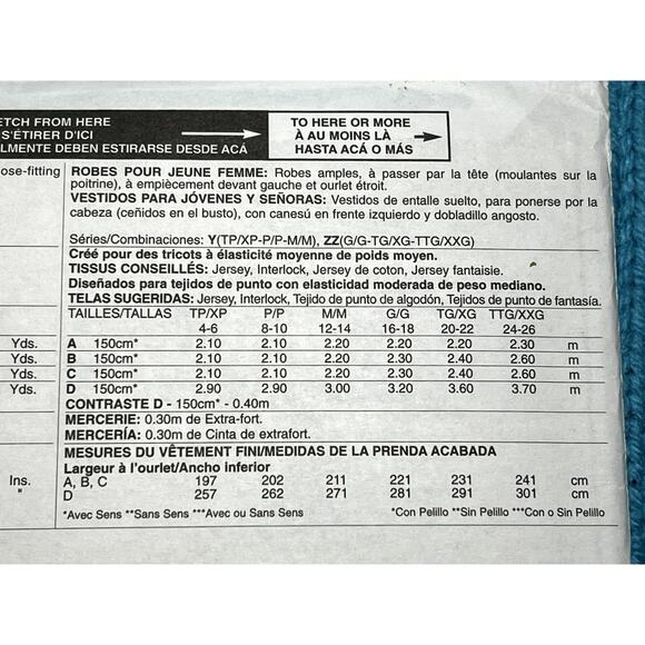 McCalls 7240 Sewing pattern dress fit and flare size L XL XXL - Picture 5 of 7